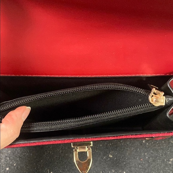 Claudia G Stylish Red Studded Crossbody Purse - Picture 9 of 9